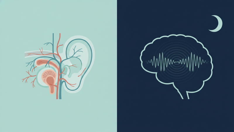 Brain generating a phantom signal at night